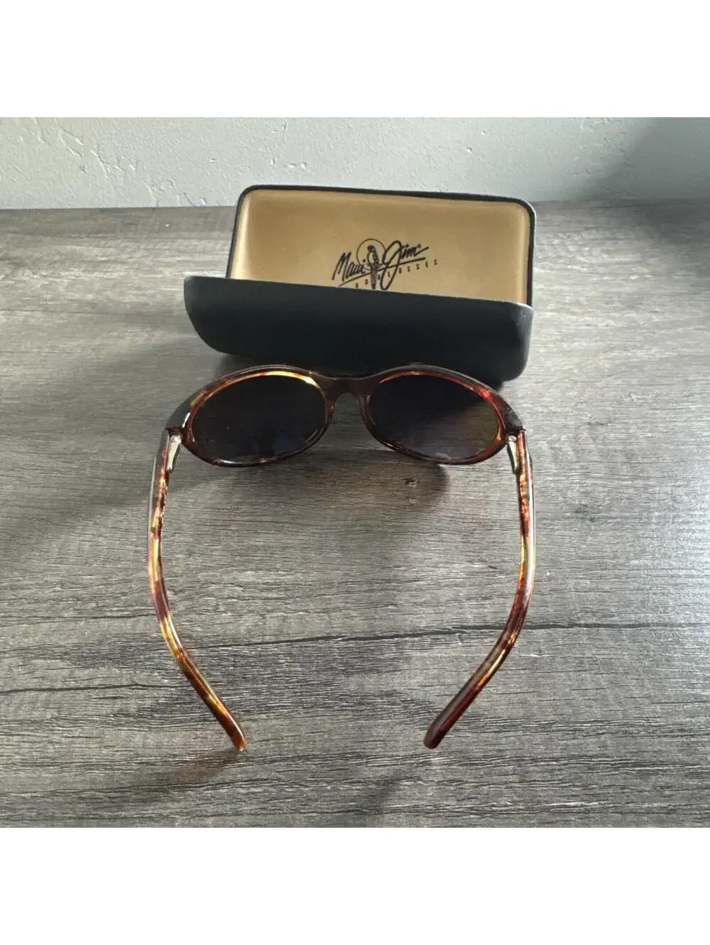Maui Jim Sunglasses MJ-159-10 Regatta Tortoise FRAMES ONLY Oval WITH CASE